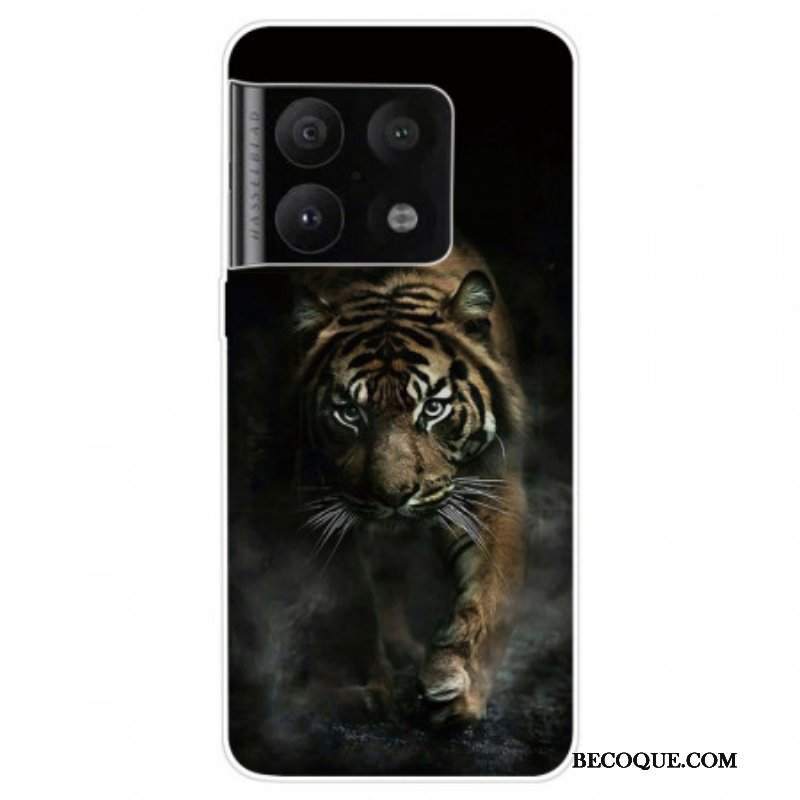 Futerały do OnePlus 10 Pro 5G Elastyczny Tygrys We Mgle