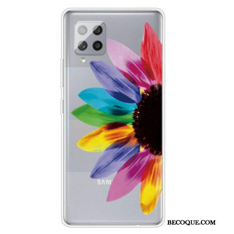 Futerały do Samsung Galaxy A42 5G Kolorowy Kwiat