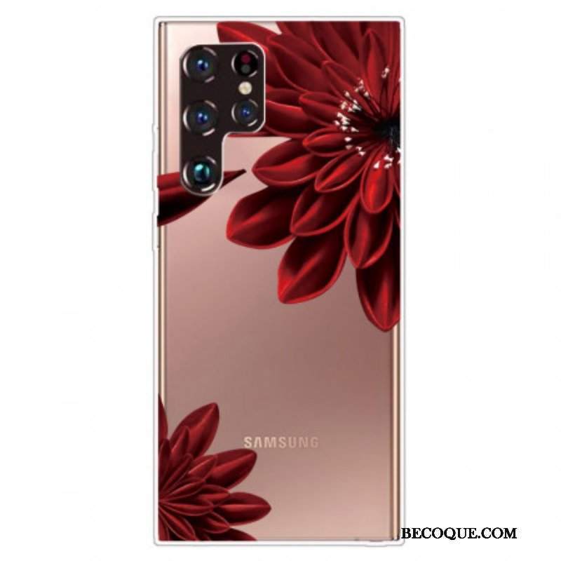 Futerały do Samsung Galaxy S22 Ultra 5G Dzikie Kwiaty