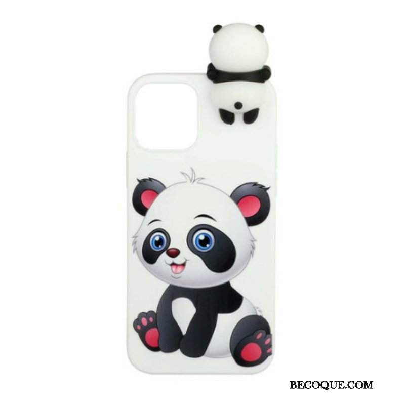Futerały do iPhone 13 Mini Śliczna Panda 3d