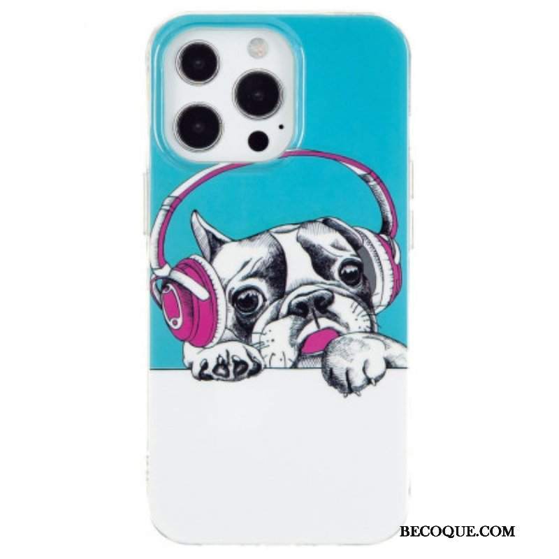 Futerały do iPhone 15 Pro Max Fluorescencyjny Pies