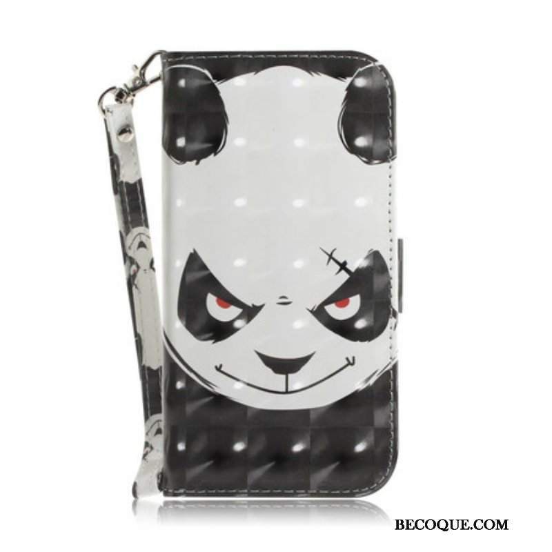 Obudowa Etui Na Telefon do Poco X3 / X3 Pro / X3 NFC z Łańcuch Wściekła Panda Ze Smyczą
