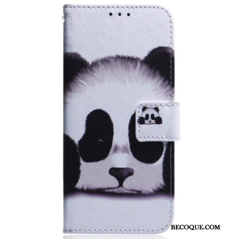 Obudowa Etui Na Telefon do Samsung Galaxy A54 5G z Łańcuch Smycz Panda Fan