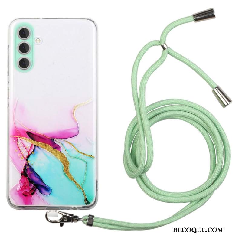 Etui Do Samsung Galaxy A15 5g Akwarelowy Sznur Marmurkowy