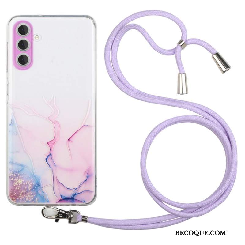Etui Do Samsung Galaxy A15 5g Akwarelowy Sznur Marmurkowy