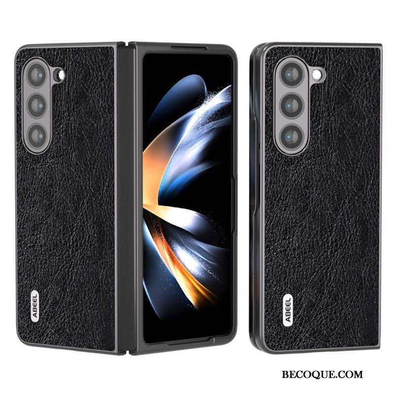 Etui Do Samsung Galaxy Z Fold 5 Liczi Ze Sztucznej Skóry Abeel