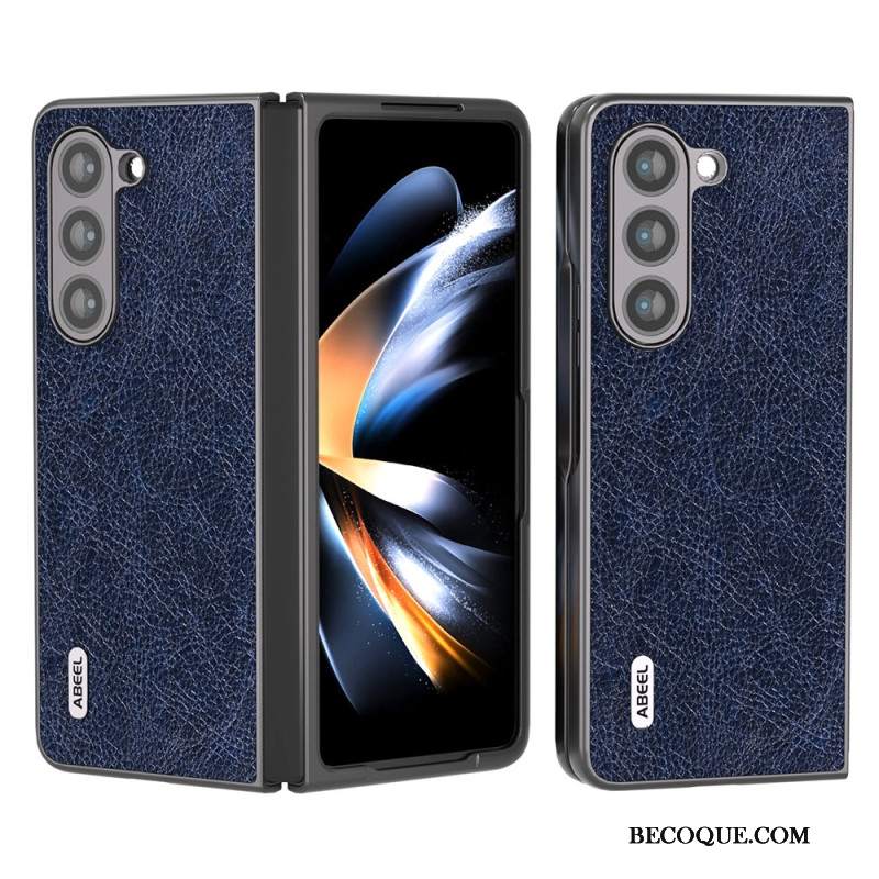 Etui Do Samsung Galaxy Z Fold 5 Liczi Ze Sztucznej Skóry Abeel