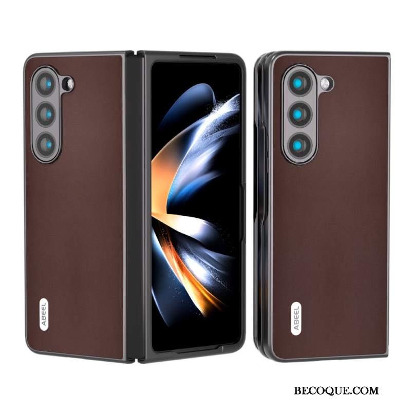 Etui Do Samsung Galaxy Z Fold 5 Prawdziwa Skóra Abeel
