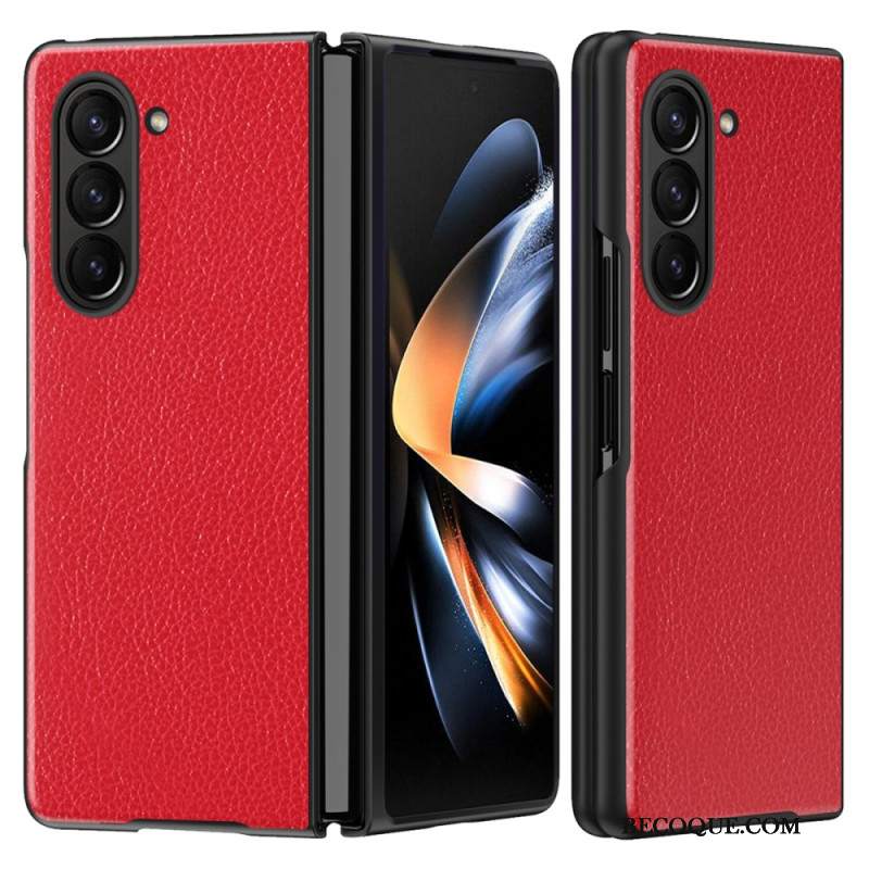 Etui Do Samsung Galaxy Z Fold 6 Sztuczna Skóra Liczi