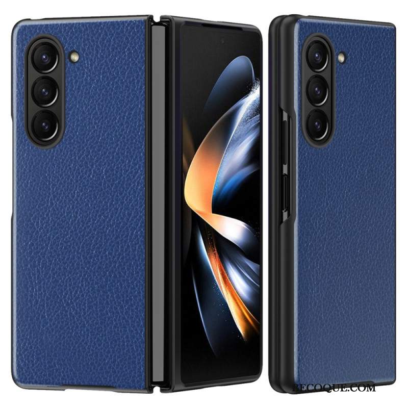 Etui Do Samsung Galaxy Z Fold 6 Sztuczna Skóra Liczi