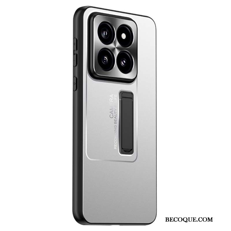 Etui Do Xiaomi 14 Pro Efekt Metalowy Ze Wsparciem