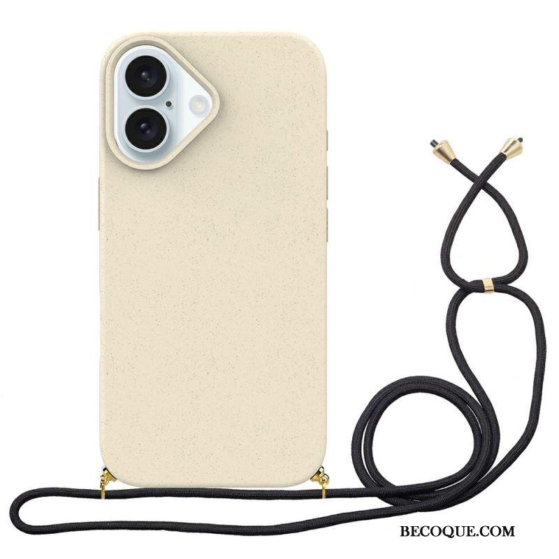 Etui Do iPhone 16 Plus Kordonowa Słoma Pszenna