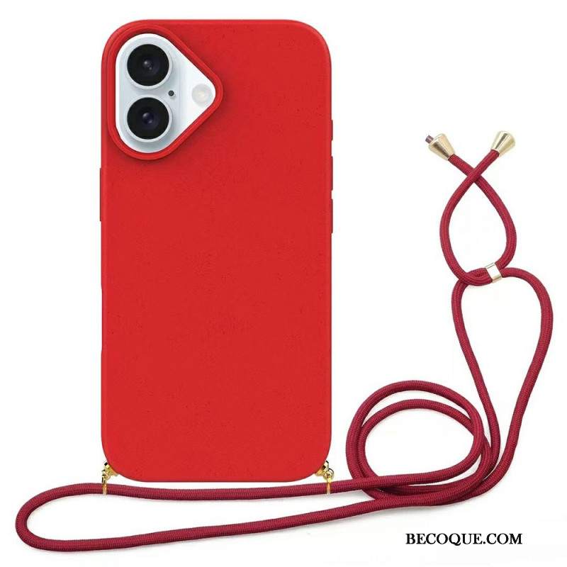Etui Do iPhone 16 Plus Kordonowa Słoma Pszenna