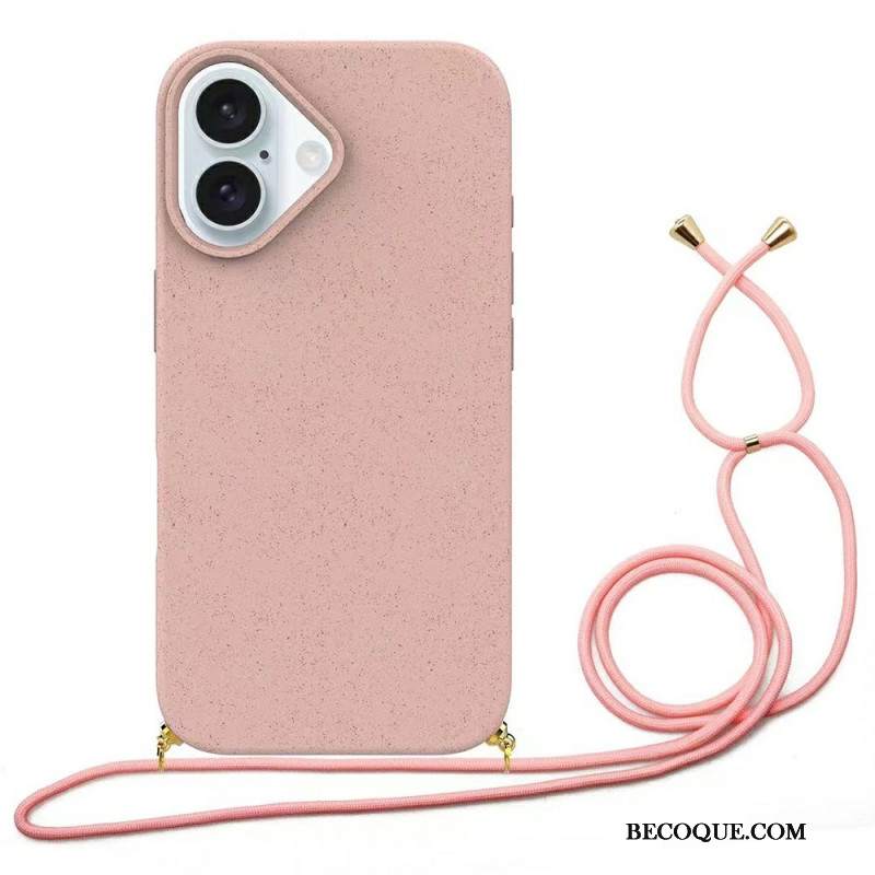 Etui Do iPhone 16 Plus Kordonowa Słoma Pszenna