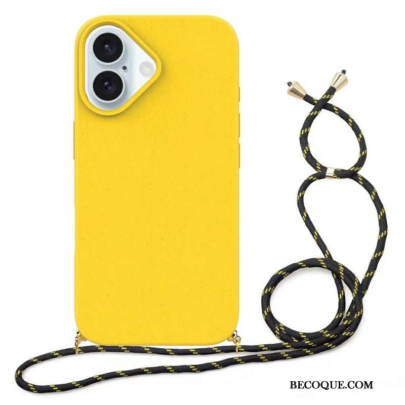 Etui Do iPhone 16 Plus Kordonowa Słoma Pszenna