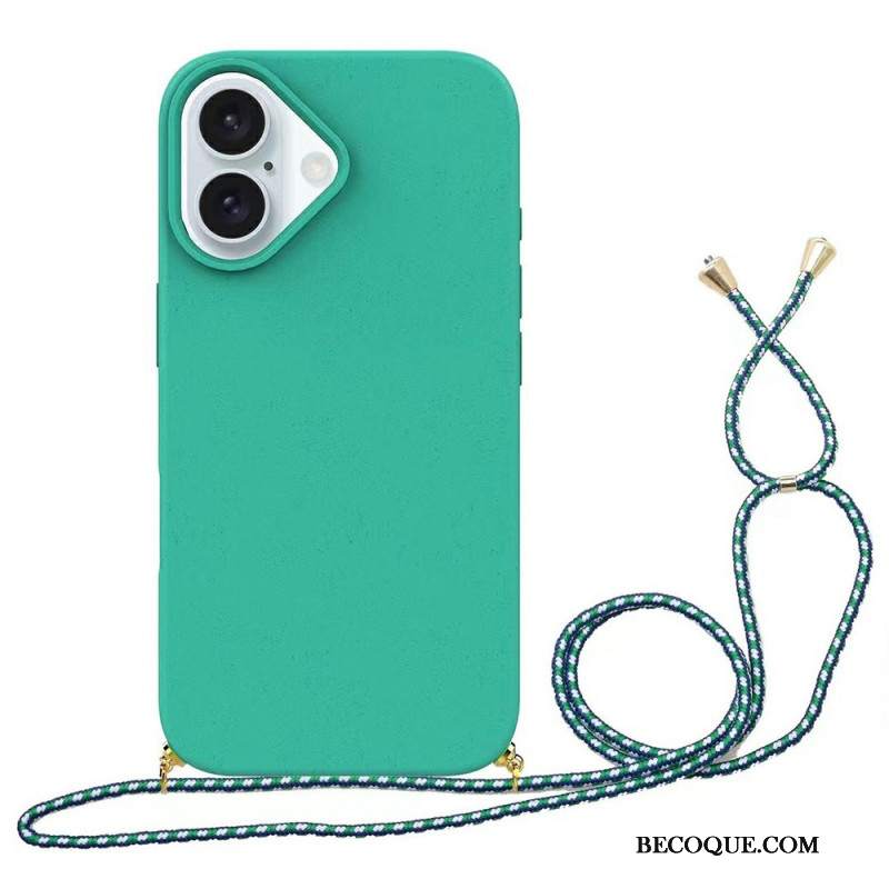 Etui Do iPhone 16 Plus Kordonowa Słoma Pszenna