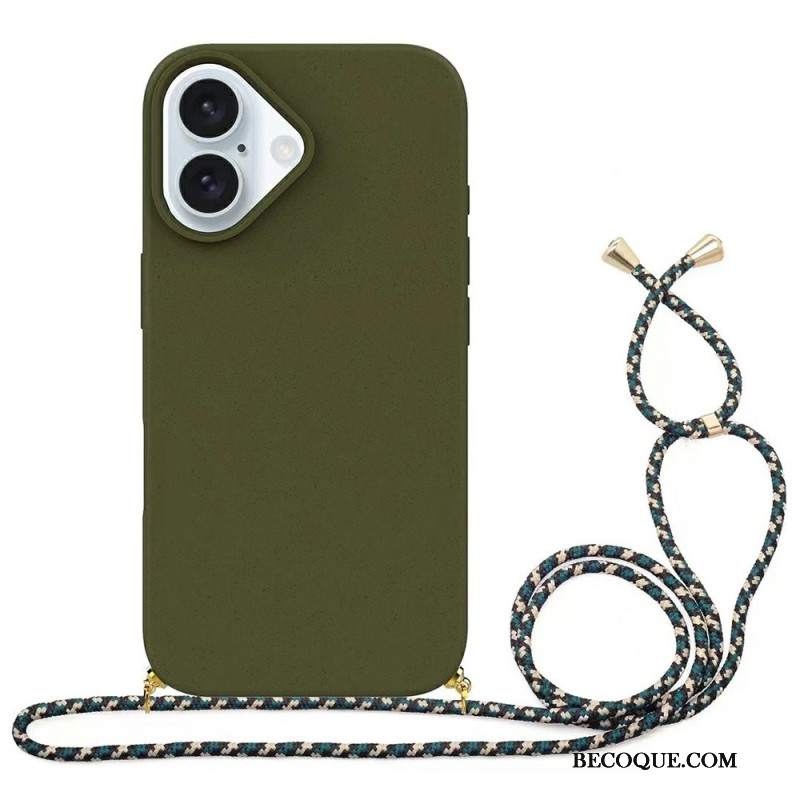 Etui Do iPhone 16 Plus Kordonowa Słoma Pszenna