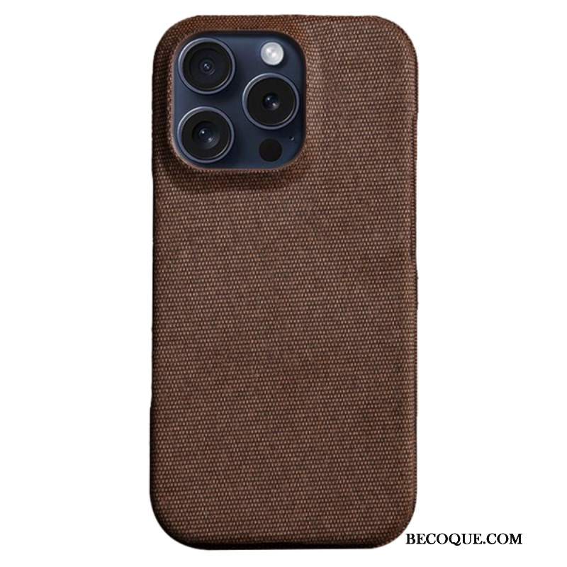 Etui Do iPhone 16 Pro Tekstura Tkaniny