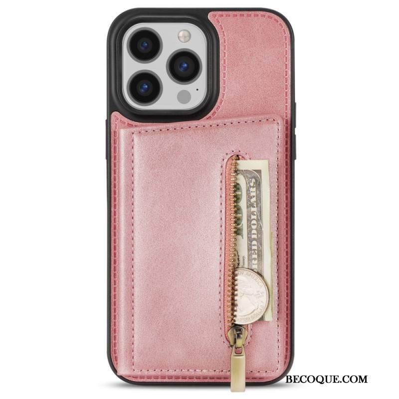 Etui Do iPhone 16 Pro Zapinana Na Zamek Kieszeń I Uchwyt