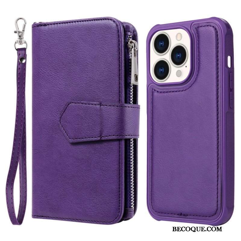 Etui Etui Folio do iPhone 14 Pro Portfel Portfel Z Możliwością Odpięcia