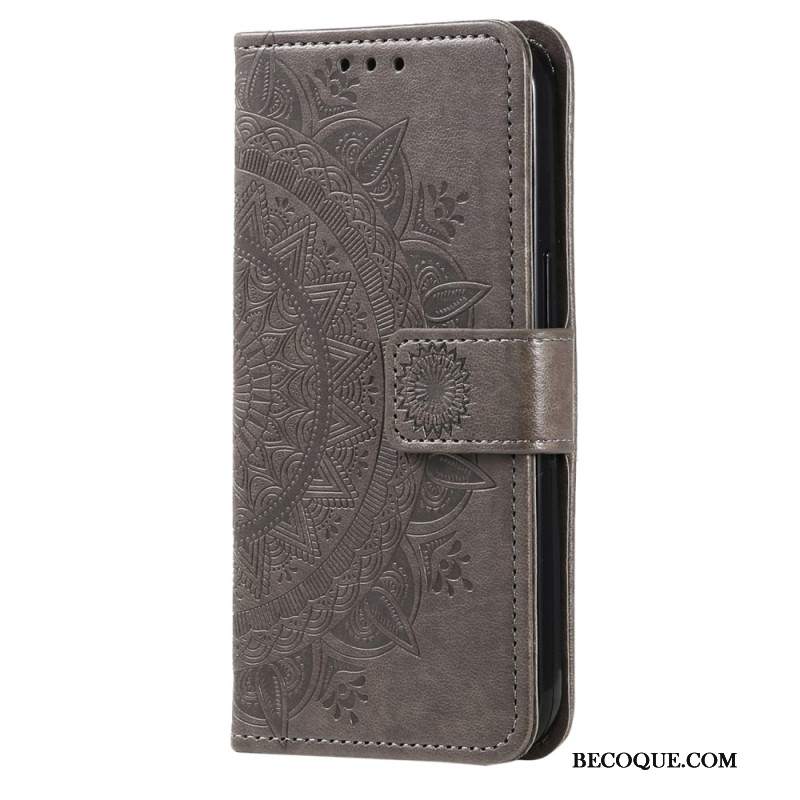 Etui Folio Do Google Pixel 8 Mandala Z Paskiem