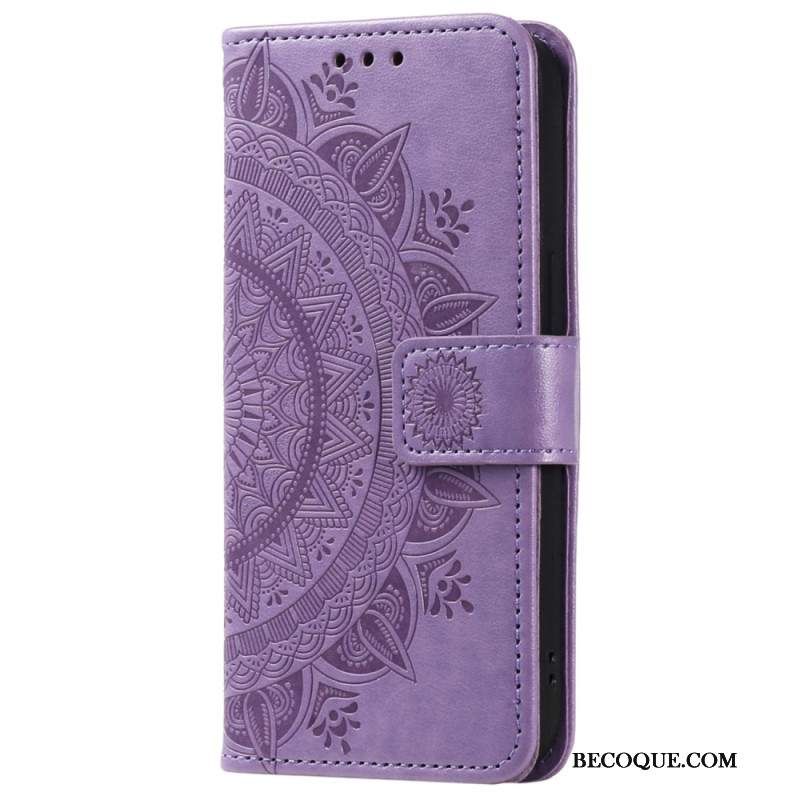 Etui Folio Do Google Pixel 8 Mandala Z Paskiem