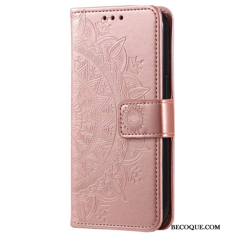 Etui Folio Do Google Pixel 8 Mandala Z Paskiem