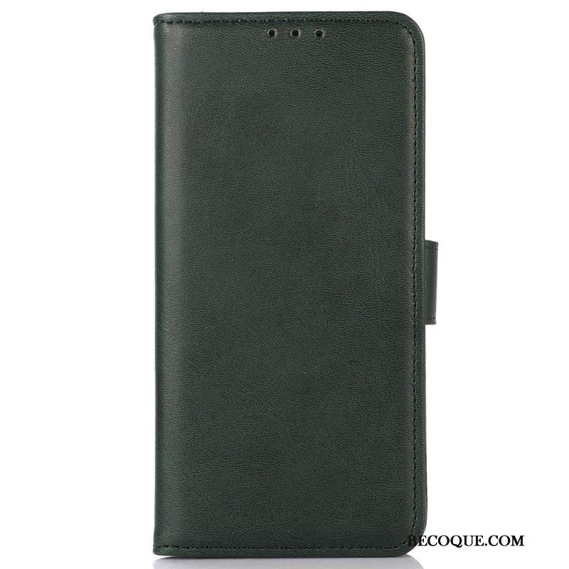 Etui Folio Do Google Pixel 8 Pro Klasyczny Efekt Skóry
