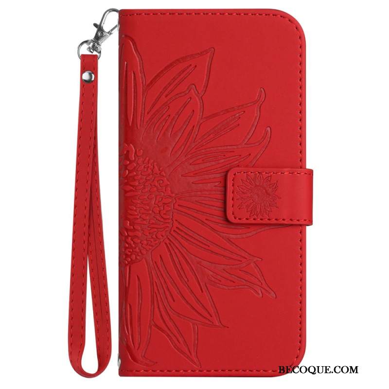 Etui Folio Do Google Pixel 9 Słonecznik Z Paskiem
