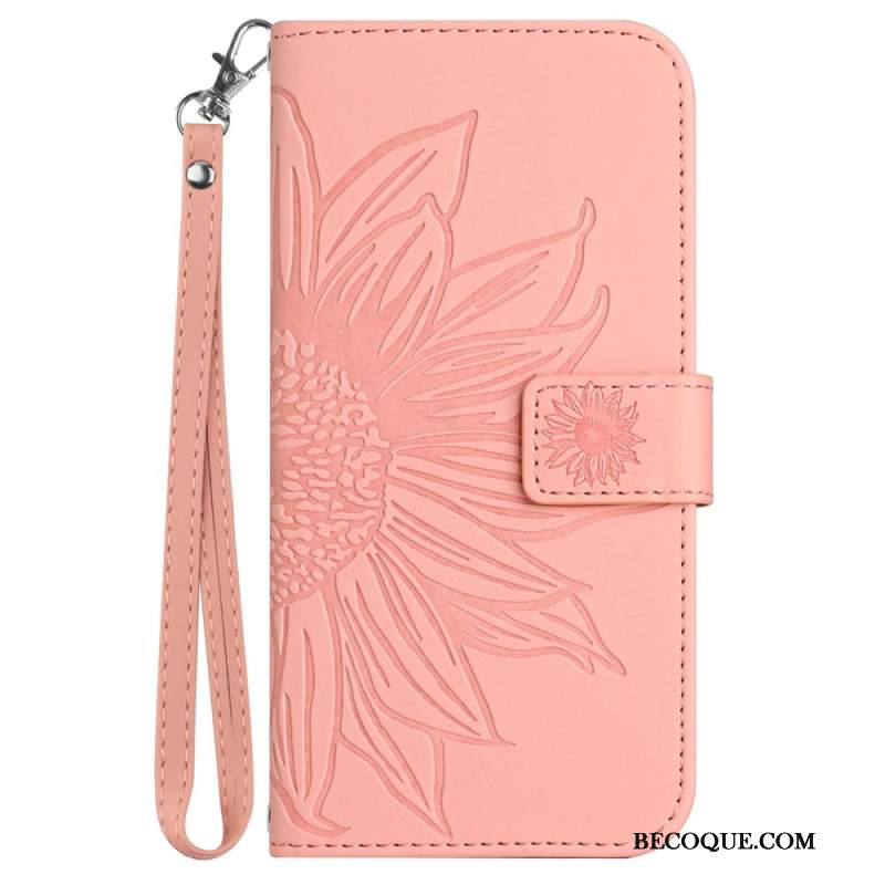 Etui Folio Do Google Pixel 9 Słonecznik Z Paskiem