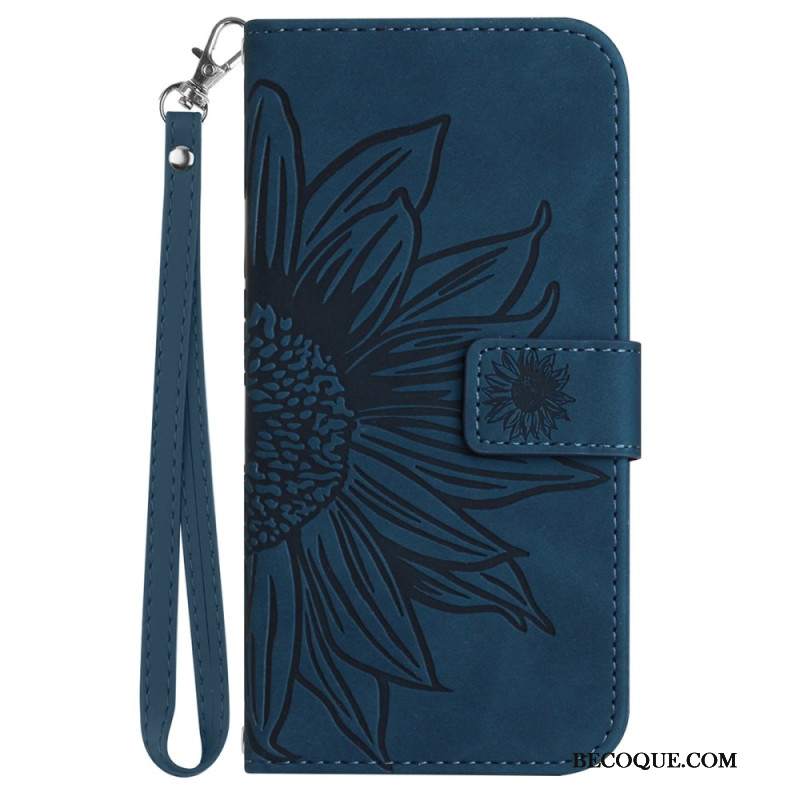 Etui Folio Do Google Pixel 9 Słonecznik Z Paskiem