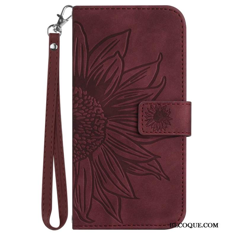 Etui Folio Do Google Pixel 9 Słonecznik Z Paskiem