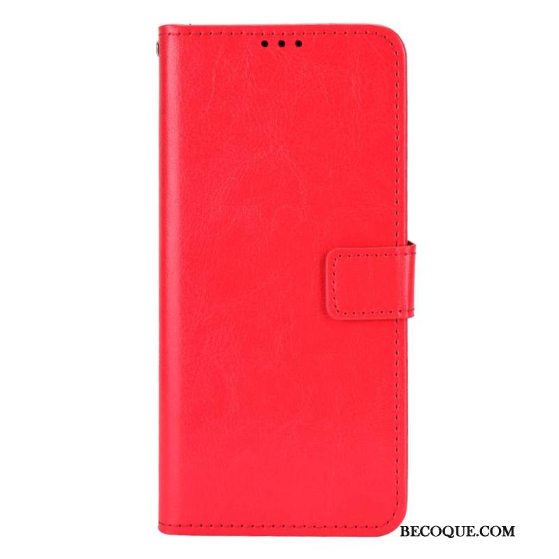 Etui Folio Do Huawei Pura 70 Pro Błyszcząca Sztuczna Skóra Z Paskiem