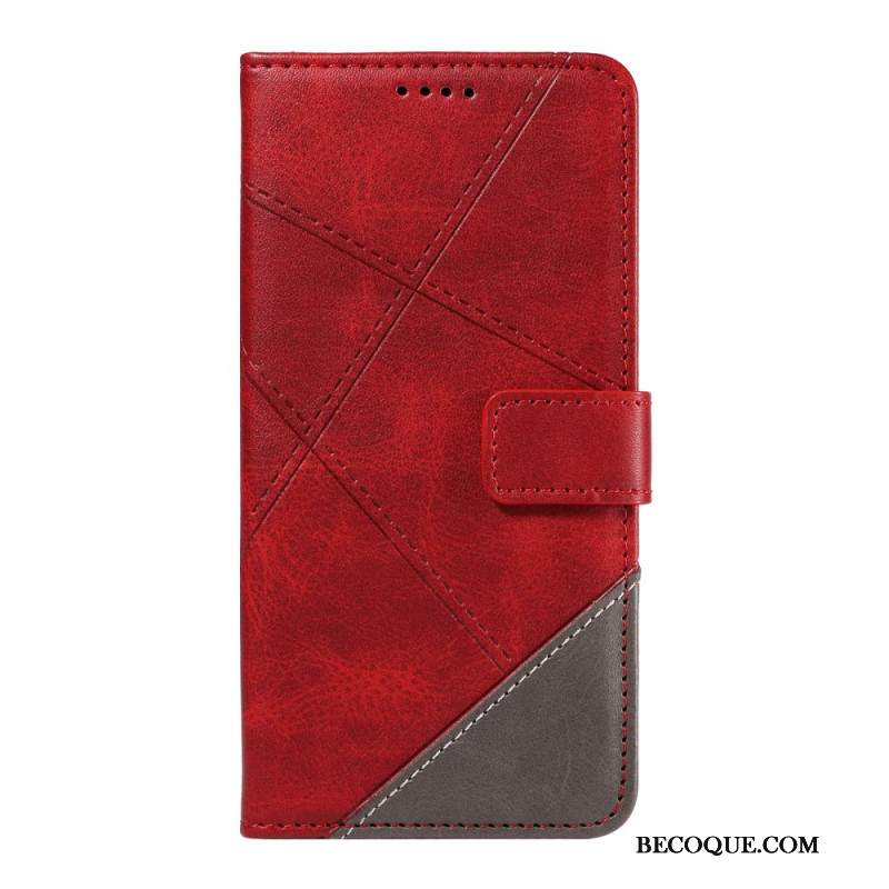Etui Folio Do Motorola Edge 50 Neo Linie Dwukolorowe