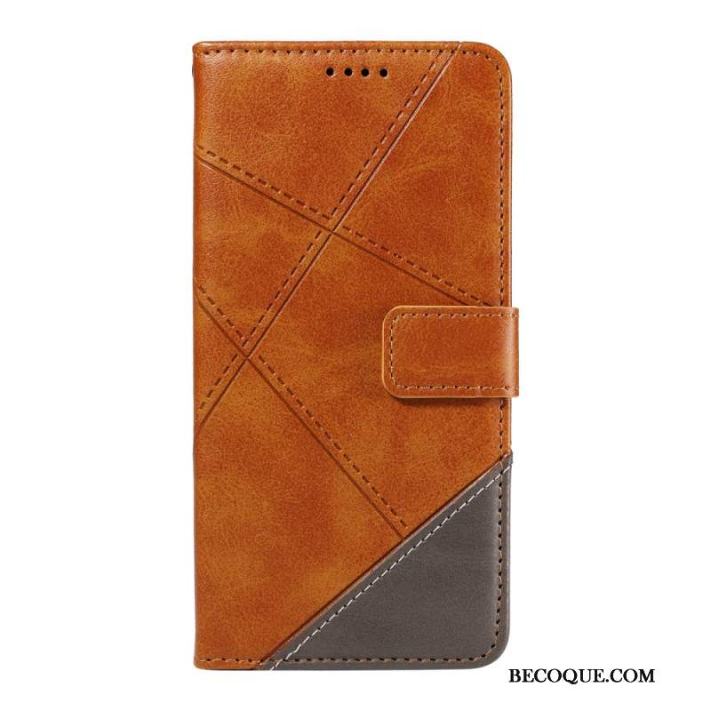 Etui Folio Do Motorola Edge 50 Neo Linie Dwukolorowe