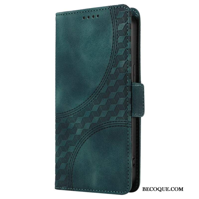 Etui Folio Do Oppo Reno 12 5g Gwiaździsty Romb