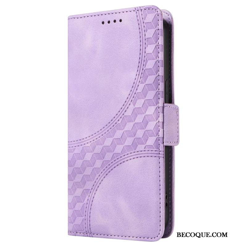 Etui Folio Do Oppo Reno 12 5g Gwiaździsty Romb