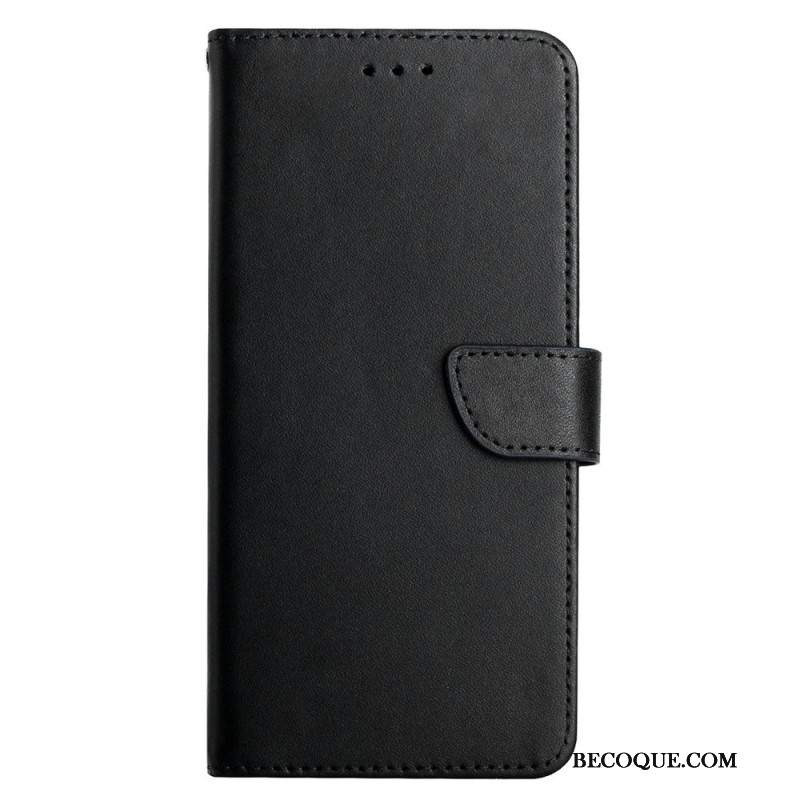 Etui Folio Do Samsung Galaxy A15 Skóra O Fakturze Nappa