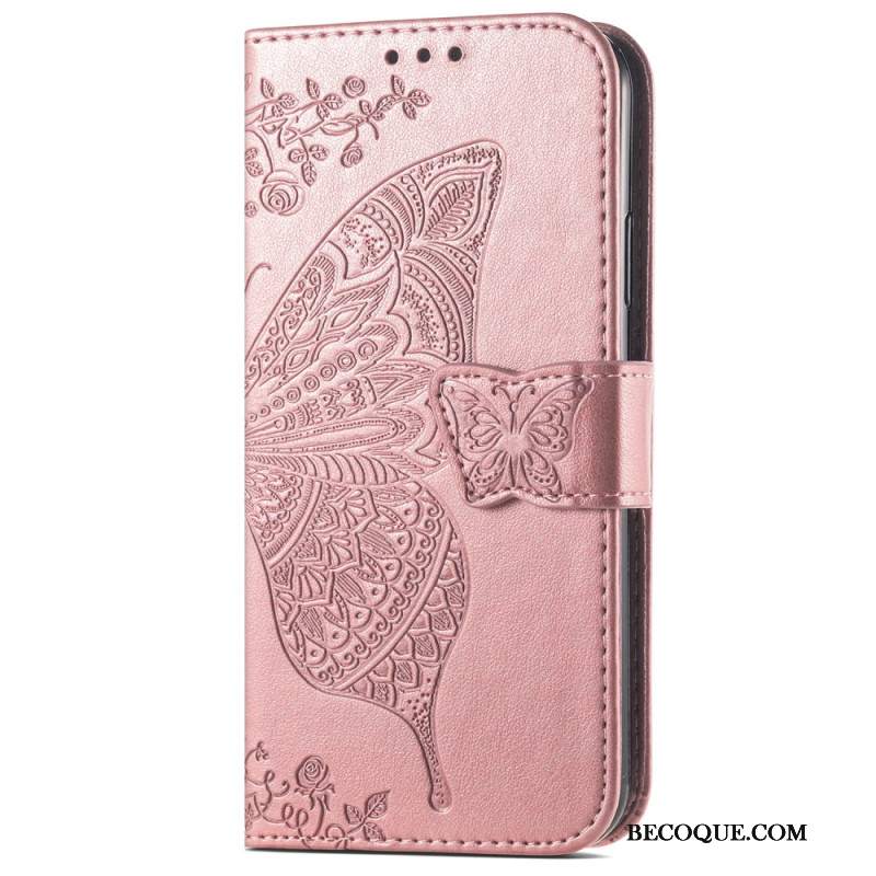 Etui Folio Do Samsung Galaxy A16 5g Barokowy Motyl