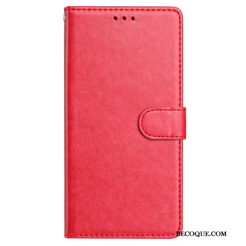 Etui Folio Do Samsung Galaxy A16 5g Zwykła Sztuczna Skóra