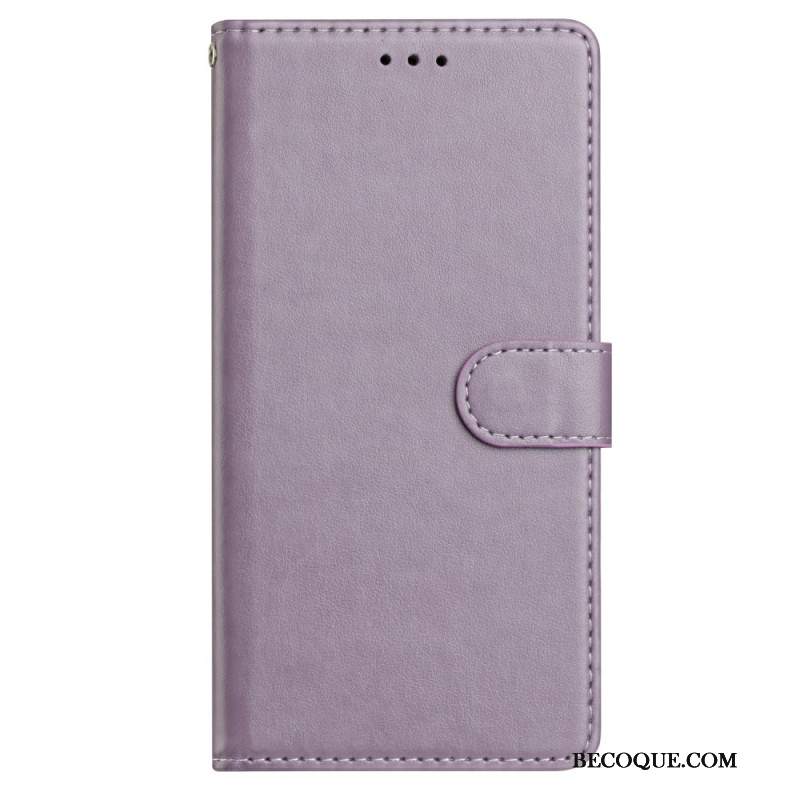 Etui Folio Do Samsung Galaxy A16 5g Zwykła Sztuczna Skóra