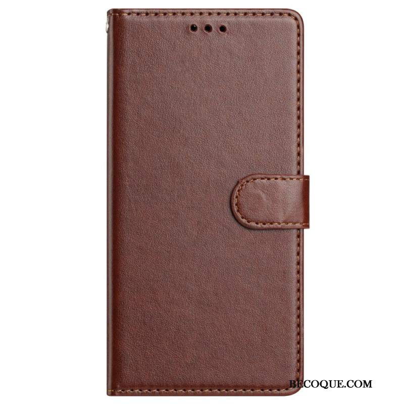 Etui Folio Do Samsung Galaxy A16 5g Zwykła Sztuczna Skóra