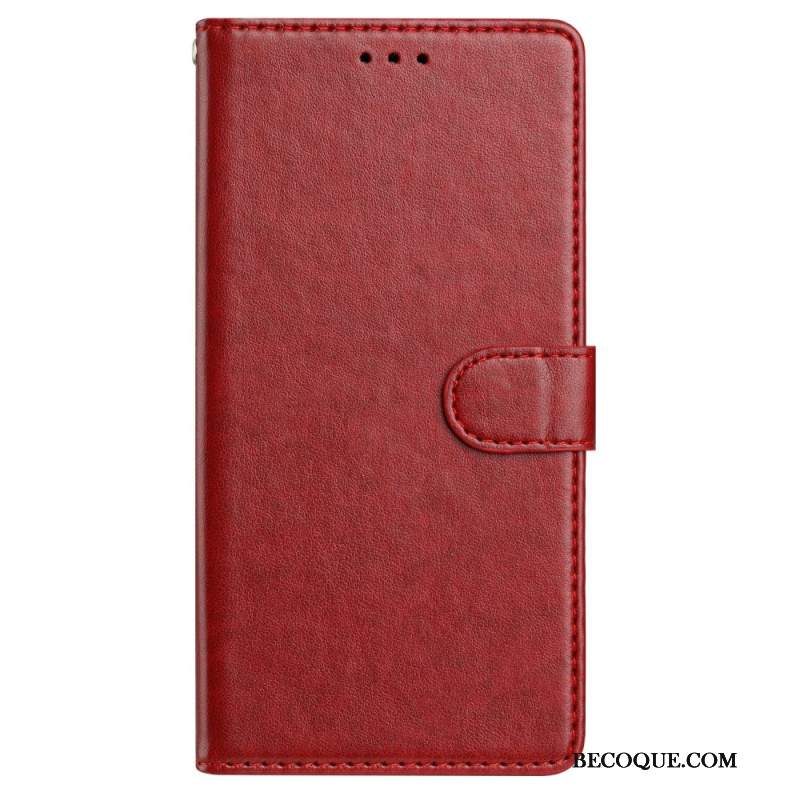 Etui Folio Do Samsung Galaxy A16 5g Zwykła Sztuczna Skóra