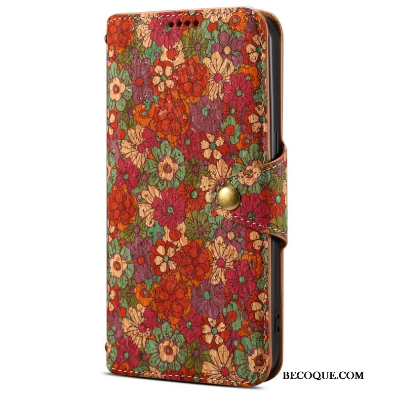 Etui Folio Do Samsung Galaxy S24 5g Nadruk Kwiatowy