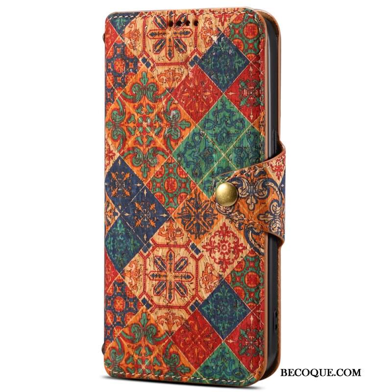 Etui Folio Do Samsung Galaxy S24 5g Nadruk Kwiatowy