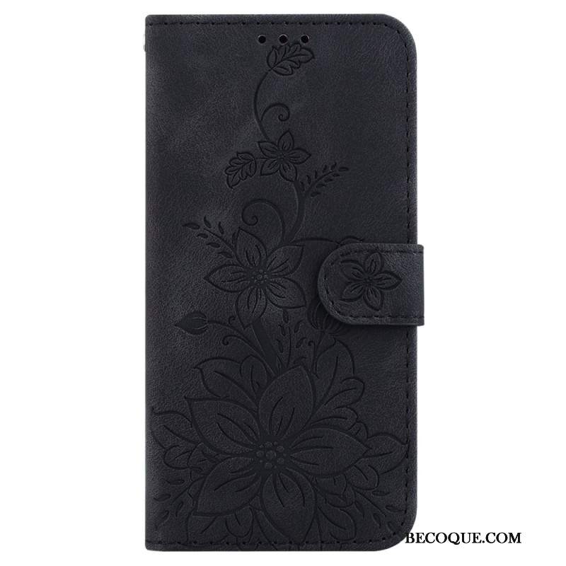 Etui Folio Do Samsung Galaxy S24 5g Pasek W Kwiaty
