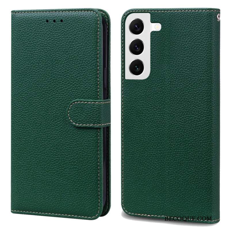 Etui Folio Do Samsung Galaxy S24 5g Sztuczna Skóra Litchi Z Paskiem