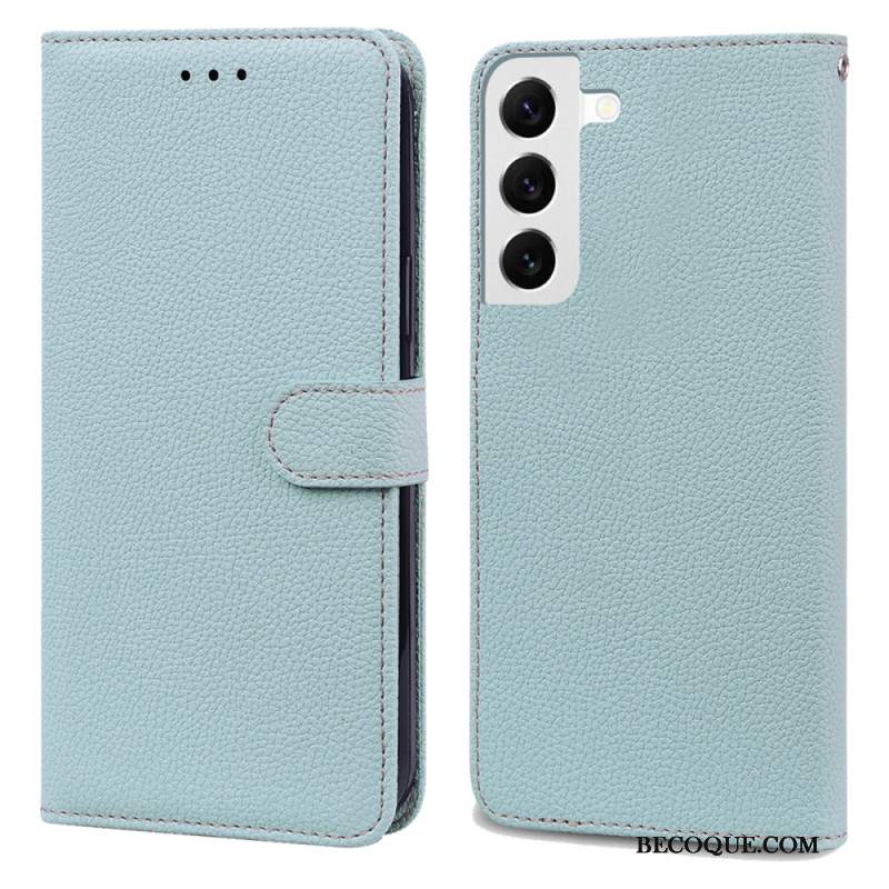 Etui Folio Do Samsung Galaxy S24 5g Sztuczna Skóra Litchi Z Paskiem