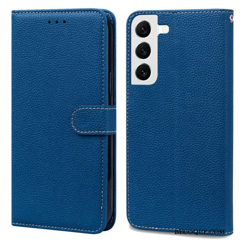 Etui Folio Do Samsung Galaxy S24 5g Sztuczna Skóra Litchi Z Paskiem
