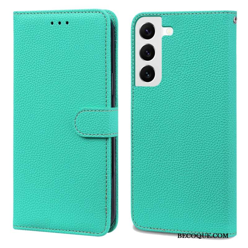 Etui Folio Do Samsung Galaxy S24 5g Sztuczna Skóra Litchi Z Paskiem